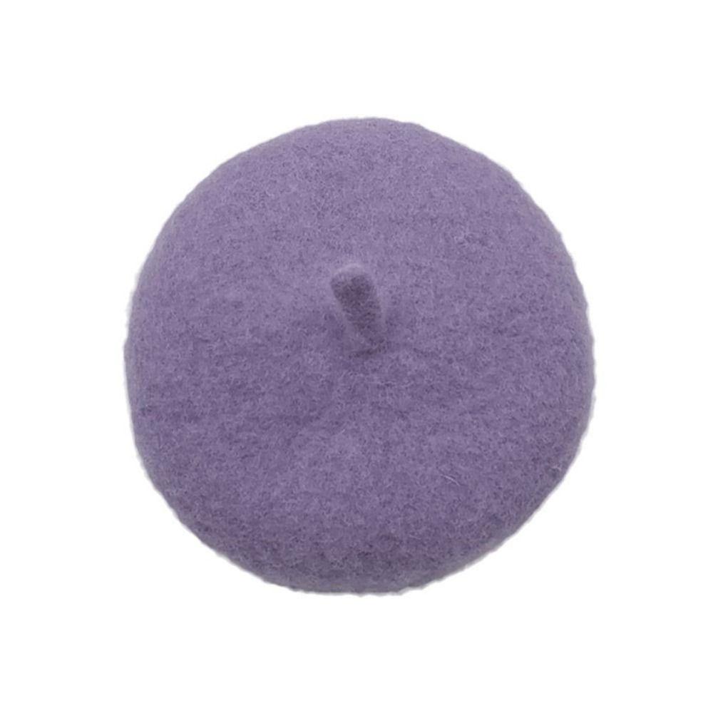 1 pcs Mini Solid Color Pet Decor Pet Wool Cap Pet Headwear Dog Beret Cat Hat