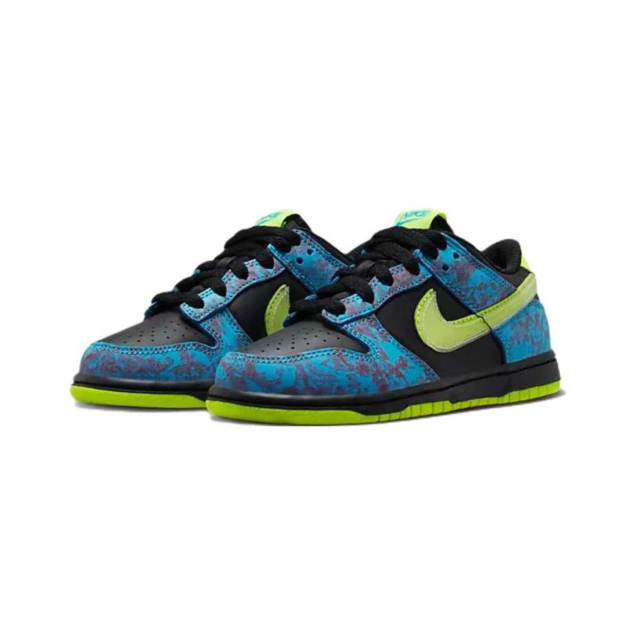 Nike Детские кроссовки Dunk Low SE PS Lets Dance Разноцветные Черный Балтийско-Синий DV1695-900