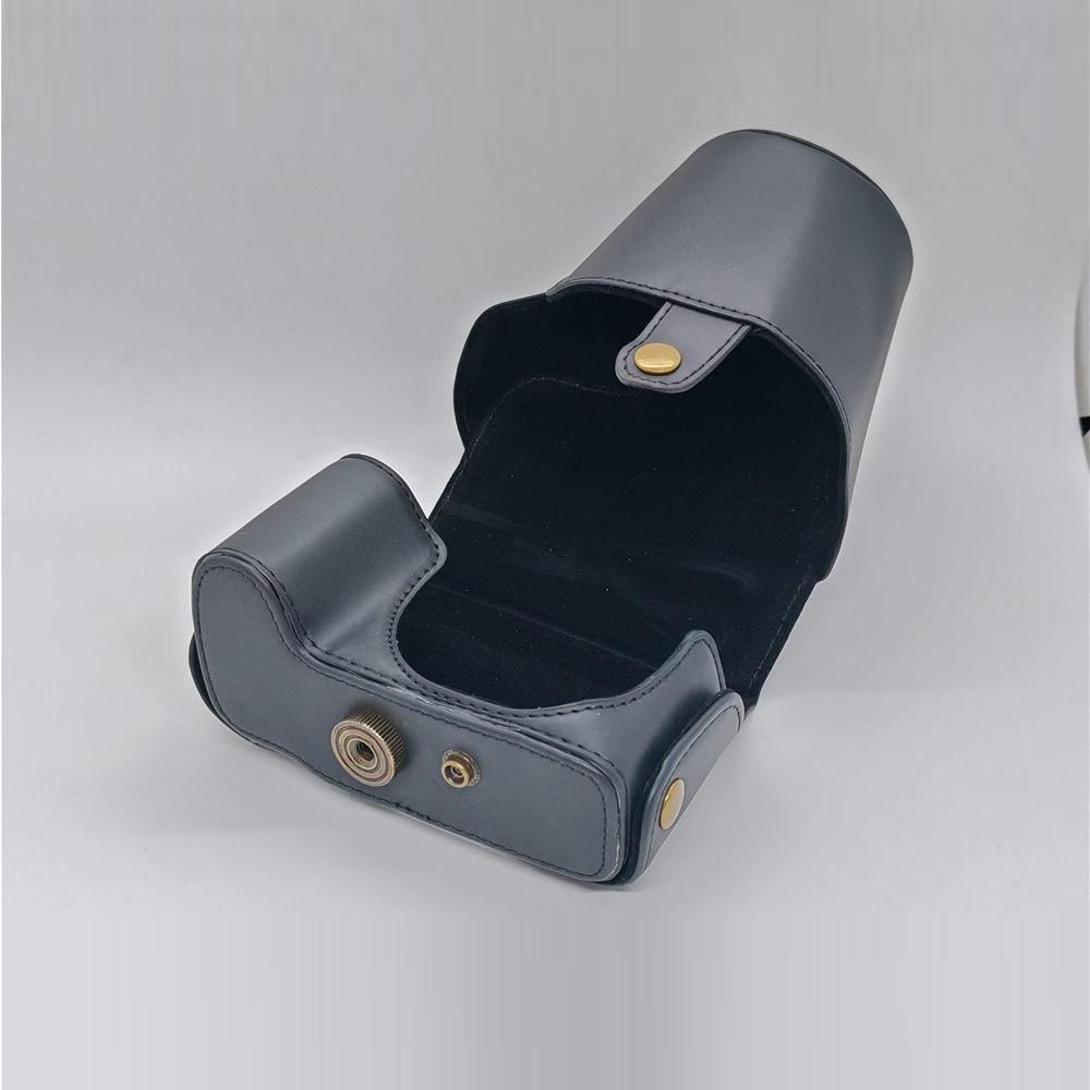 PU Leather Camera Bag Case For Panasonic FZ200 Full Body Protection Cover With Strap