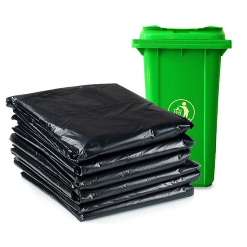 Bingyu BYZ-100 Large Thickened Black Flat-Mouth Garbage Bags