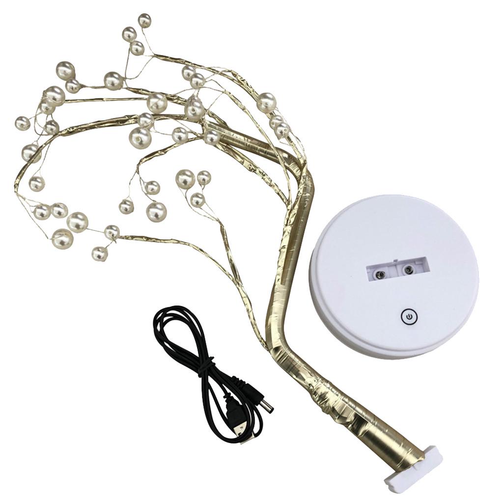 36/108LED Pearl Pearl Медь Сенсорный светильник Дерево Ночной светильник Декор