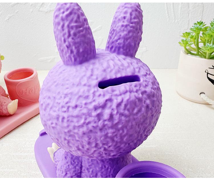 Cartoon Labubu 3D Vinyl Piggy Bank, Pen Holder & Phone Stand