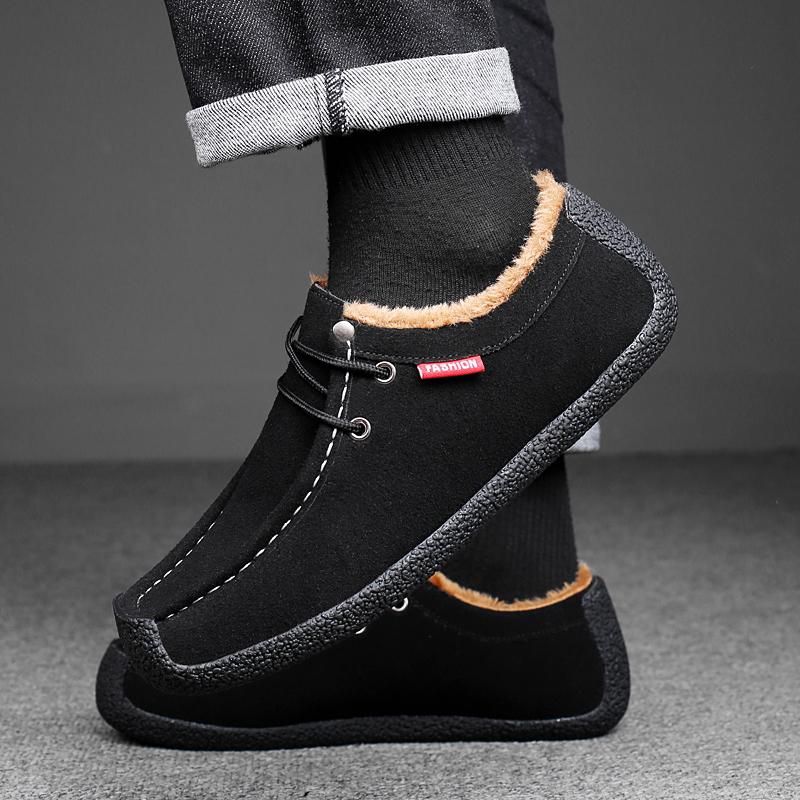 TUINANLE Мужская теплая зимняя обувь, высококачественные мокасины, повседневная обувь, туфли на плоской подошве, мужская обувь для вождения