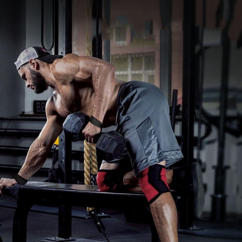 4 PCS Weight Lifting Straps – Non-Slip Wrist Support for Deadlifts, Pull-Ups & Gym Workouts