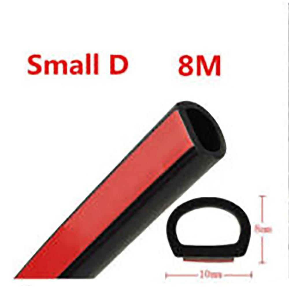 Новый 8M Маленький D-образный уплотнитель Резиновый уплотнитель автомобильной двери окна Лента EPDM Кромка