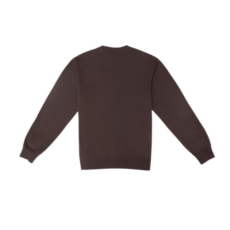 Converse Sweatshirts Men's Brown Crew Neck Moderate