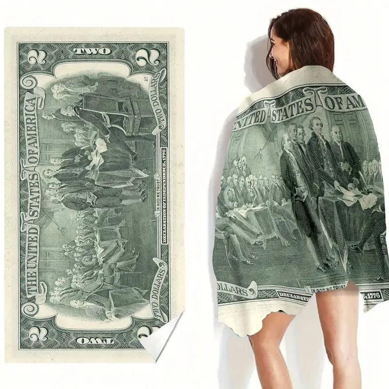 Microfiber Beach Towel Digital Printing Quick-Drying Double-Sided Velvet Class A Large Bath Towel Plus Towel
