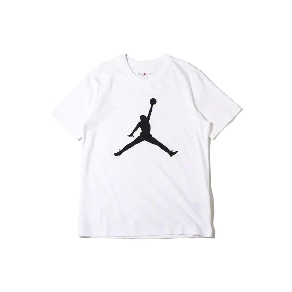 Jordan T Shirts Men's White Crew Neck Moderate Straight Fit CJ0922-100