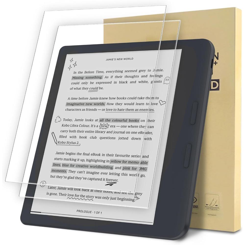 2 Pack 6/7/10.3 inch Screen Protector for KOBO Clara 2E Libra Colour BW 2024 e-Reader