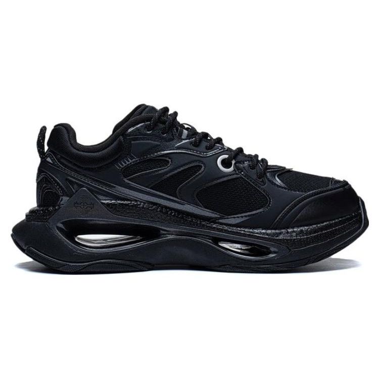 Li Ning Infinity Comfortable Versatile Durable Breathable Low-Top Casual Shoes Men Casual Shoes Black AZGT003-4