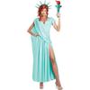 American Free Muse Costume, Halloween COS Dress, Shine the World Muse Statue Character Costume Performance
