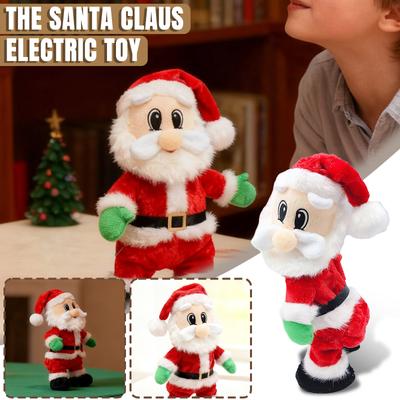 Версия на батарейках, Качающаяся рождественская кукла, Санта на батарейках, Рождественский подарок для детей, Поющая кукла