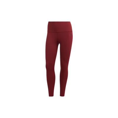 adidas SS23 Однотонные быстросохнущие укороченные спортивные брюки женские темно-красные IA7163