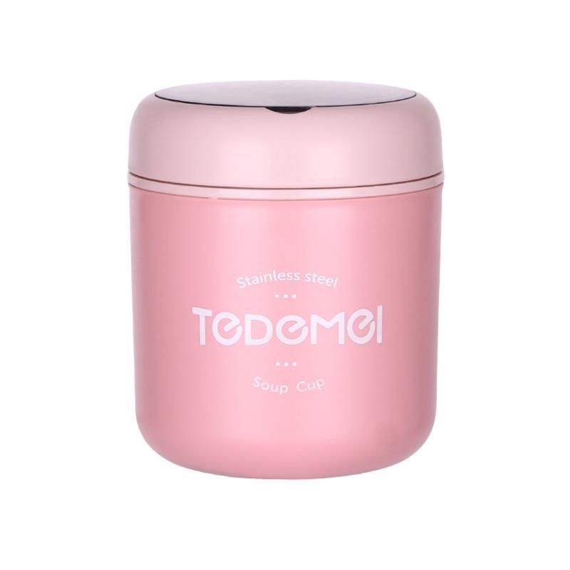 Creative Stainless Steel Insulated Soup and Cereal Cup - Portable Mini Meal Replacement Pot for Office Workers