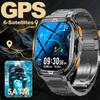 Новые смарт-часы с GPS 2025 для мужчин, 1,96-дюймовый HD AMOLED экран, компас, Bluetooth-звонки, водонепроницаемость 5 атм, спортивные смарт-часы для Android iOS