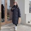 Большой размер выше колен ноги голые хлеб одежда пуховик хлопковая одежда женская зима новая мода средняя и длинная хлопковая куртка