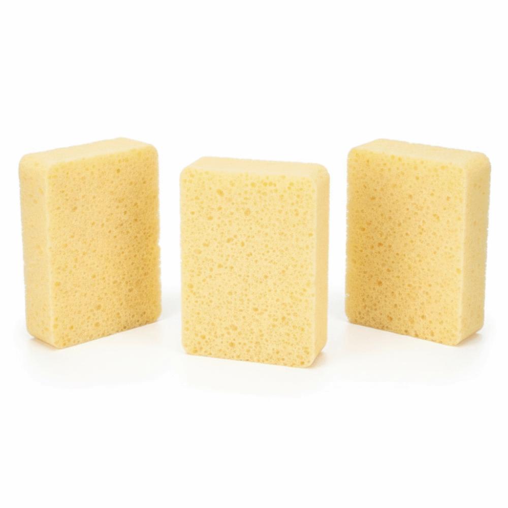 3pcs Water Absorbent Watercolor Sponge Rectangle Shape Artist Sponge For Art Supplies