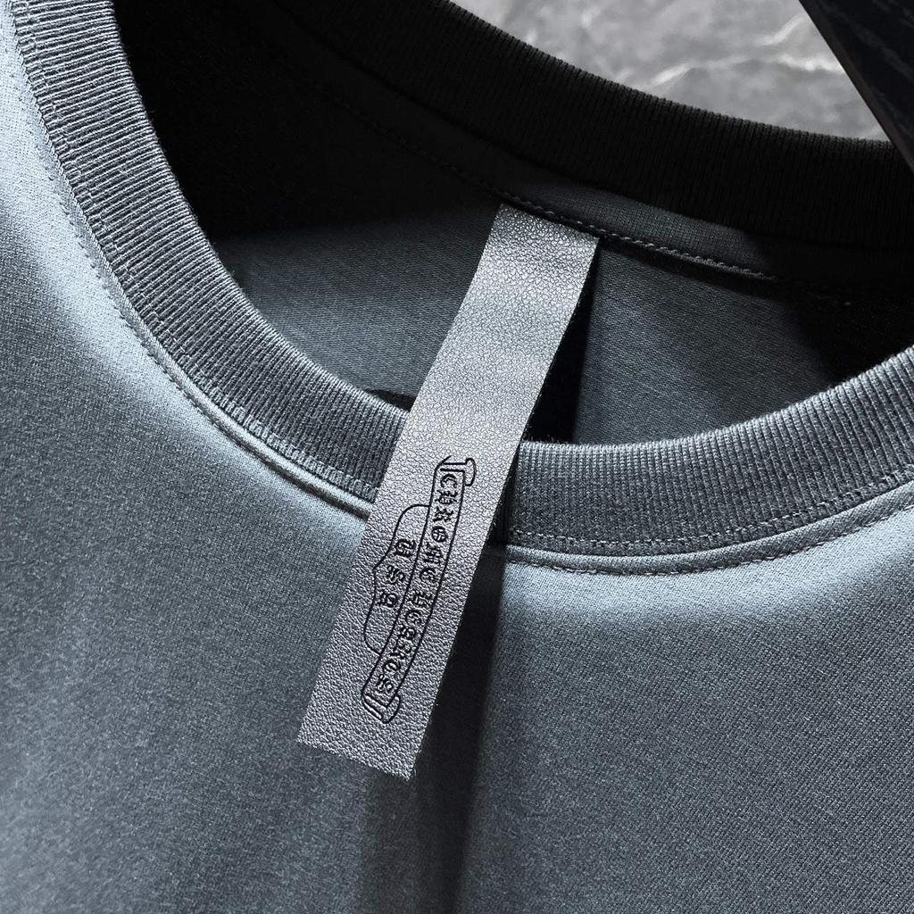 8550 CHROME HEARTS 2025 Летняя новая высококачественная хлопковая футболка с круглым вырезом, свободная, большого размера, для мужчин и женщин, парная футболка