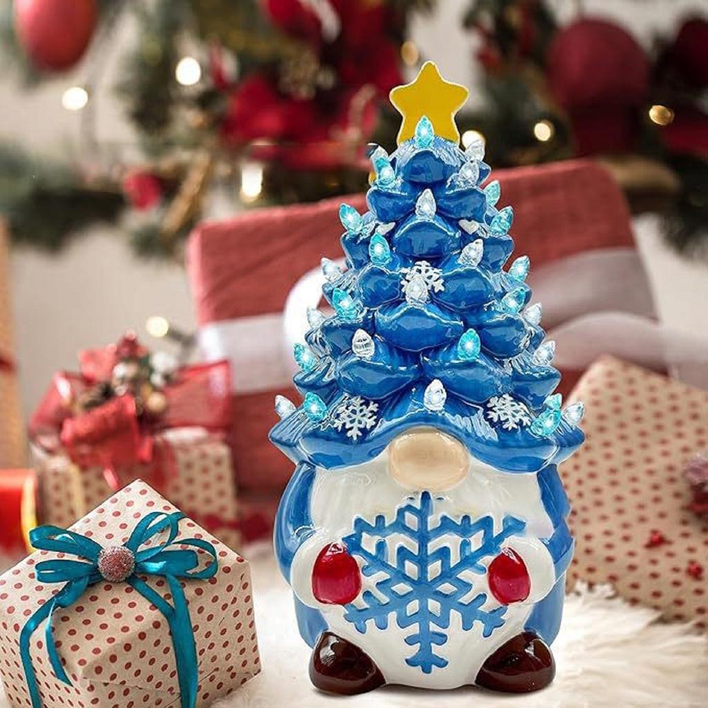 Украшения Светящиеся рождественские гномы Цветные рождественские огни из смолы