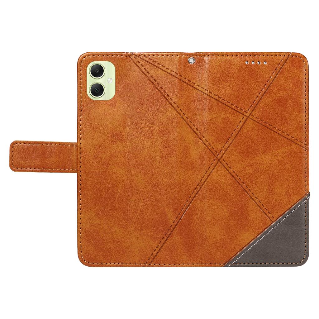 For Samsung Galaxy A05 4G Case Folding Stand Leather Phone Cover Geometric Line