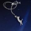 Ожерелье Novel Star Cat, аксессуар из серебра и шпинели (Покрытие против потускнения)