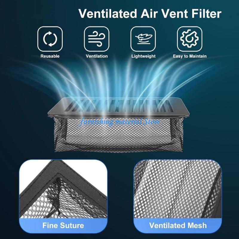 Y5GD Upgrades Steel 4X10 Vents Covers Flexible Tear Resistant Ventilation Meshing Guard