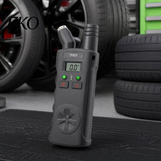 2 In 1 Tire Pressure Gauge in Gauge, Digital Sensor Reset Tool for 433 MHz, Garage Compatible 0-150 PSI Car Motorcycle Tester, Auto Shut