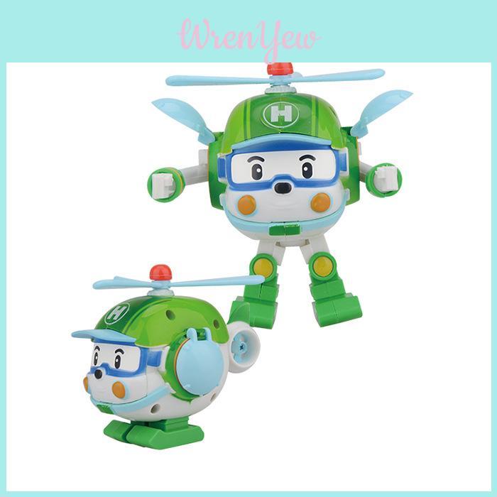 Полный набор из 4 игрушек Robocar Poli с функцией трансформации, идеально подходит для Пасхального декора