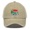 Шляпа от солнца с принтом флага Южной Африки и слона, регулируемая, патриотическая женская кепка, шляпа-тракер с необработанными краями для защиты от солнца, стильная, спортивная, с застежкой-снэпбэк
