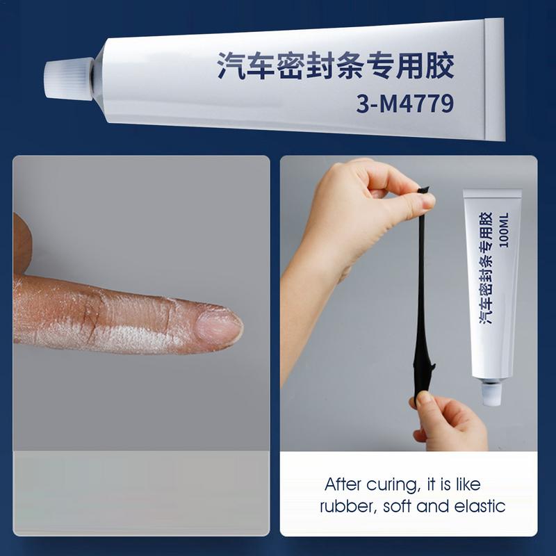 100ml Sealing Strip Glue Automotive Stripping Glue Vehicle Repairing Adhesive Car Products For Car Truck Home Doors