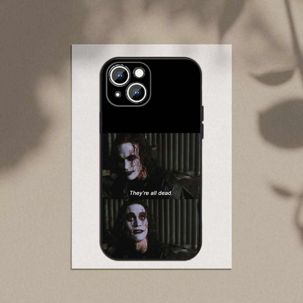 Thriller T-THE-C-CROWS Phone Case For Apple iPhone 15,14,13,12,11,XS,XR,X,8,7,Pro,Max,Plus,mini Silicone Black Cover