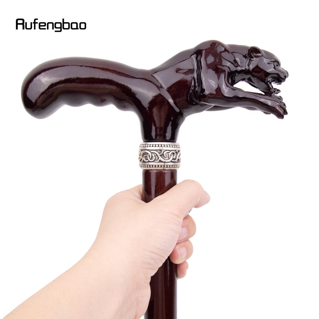 Коричневый прыжок леопардовый деревянный модный посох декоративный вампирский косплей вечеринка деревянная трость для ходьбы Хэллоуин булава жезл посох 93 см