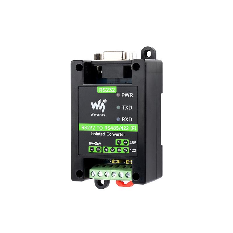 RS232 to RS485/422 Digital Isolation Converter with DB9 Male/Female Ports