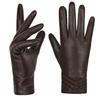 GSG Кожаный Смартфон Идеально по Размеру 13150 Женские Перчатки, Совместимые, Сенсорный экран, Вождение, Зима, Теплые, Мотоциклы, Коричневый, L/8,