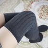 Дамы Женские вязаные гольфы выше колена Однотонные зимние длинные чулки Женские Девочки Теплые чулочно-носочные изделия Носки Подарки