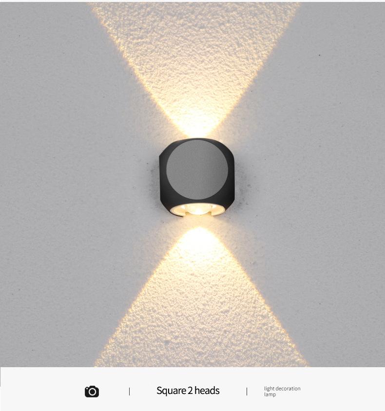 Уличный настенный светильник LED лампа для террасы на крыльце Современный молдинг для внешней стены Садовый светильник для номера дома Водонепроницаемый настенный светильник