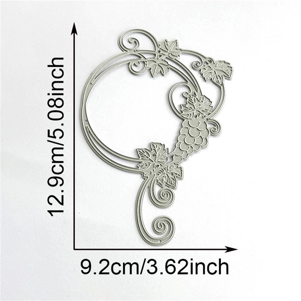 Вырубка «Виноградный венок» для скрапбукинга, изготовления открыток, декоративного тиснения бумаги для фотоальбома, вырубные ножи из углеродистой стали