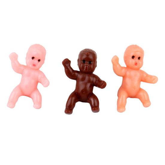 10 Pcs Baby Ornaments Baby Figurine Reusable Smooth Baby Shower Gift Mini Plastic Mini PVC Babies Party Decoration Ornaments