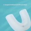 360 Degree Automatic Electric Toothbrush U Shape Rechargeable forAdults Ultrasonic Sonic Tooth Brushes Blue LED Light Waterproof