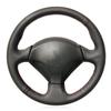 Черный искусственный кожаный противоскользящий чехол на руль автомобиля для Honda S2000 2000-2008 Civic Si 2002-2004 Acura RSX Type-S 2005