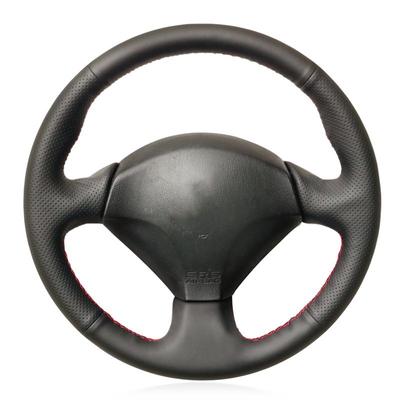Черный искусственный кожаный противоскользящий чехол на руль автомобиля для Honda S2000 2000-2008 Civic Si 2002-2004 Acura RSX Type-S 2005