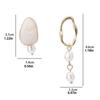 Vintage Jewelry S925 Needle Pearl Asymmetrical Earrings Drop Oil Dangle Drop Earrings