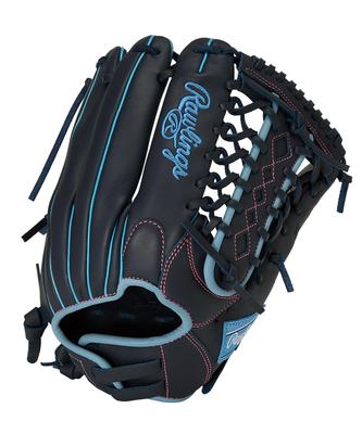 Rawlings HYPER TECH R2G GS5FHTS65GF Бейсбольная перчатка для софтбола, Перчатка, Женская посадка, Универсальная, Темно-синяя, 11,75 дюйма, Для левой руки