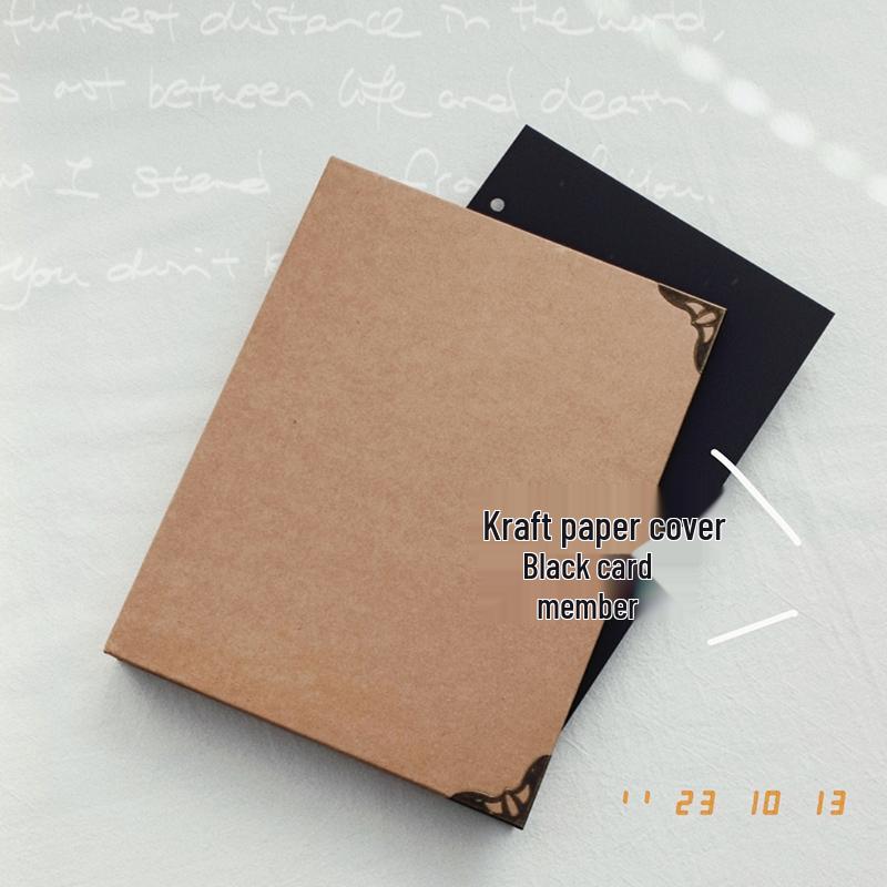 Блокнот на кольцах из крафт-бумаги формата А5: Ретро Журнал и Литературный Дневник Путешествий Планировщик для Девочек