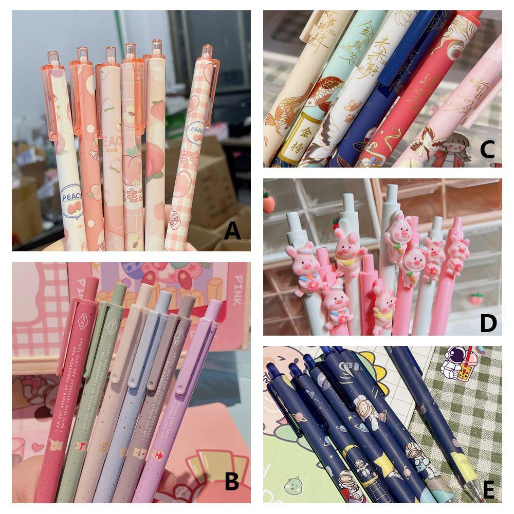 Peach Learning Office Supplies Stationery Press Gel Pens Ballpoint Pen Bear Rollerball Pen