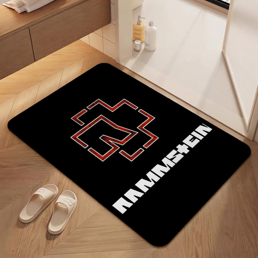 Rammstein Iconic Industrial Metal Logo Theme Rug Durable Stainresistant Carpet For Bathroom Kitchen Home Party Decor Great Holiday Gift