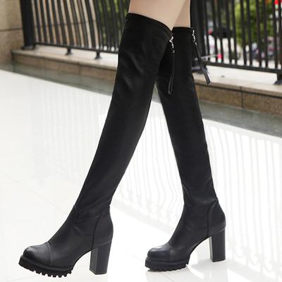 Модные высокие каблуки на платформе женские высокие сапоги зимние дизайнерские массивные кожаные туфли женские 2024 трендовые туфли туфли-лодочки прогулочные женские ботинки