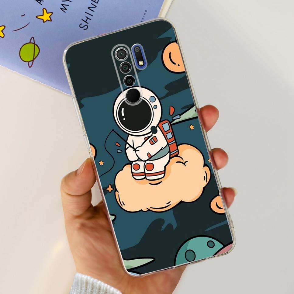 New For Xiaomi Redmi 9 Case Cute Cat Luxury Flower TPU Soft Silicone Clear Cover For Xiaomi Redmi 9 9A 9a 6.53"Bumper Phone Case