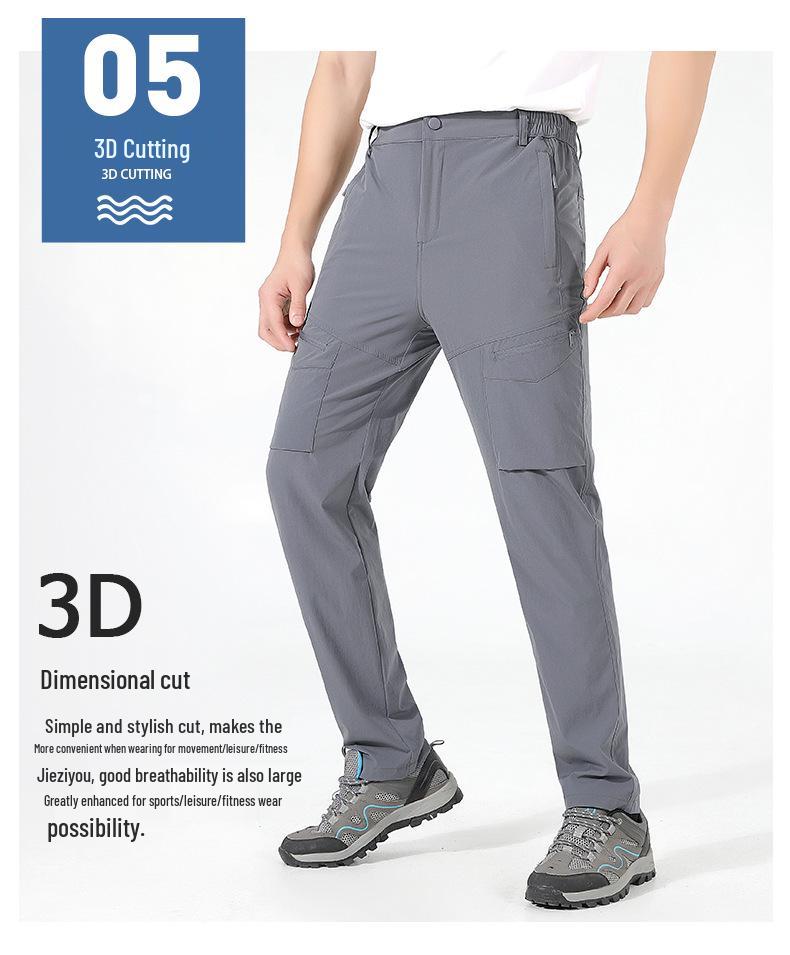 Унисекс Быстросохнущие Легкие Летние Брюки Карго – Дышащие, Водонепроницаемые, Прямого Покроя для Активного Отдыха