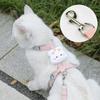 Cute Animal Dog Chest Straps Breathable Pet Walking Harnesses Lead Summer Pet Vest Harness  Pet